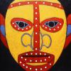 “Urban Mask – New Guinea #2.” 1985. 5 x 6 feet.  Mixed-media on canvas.